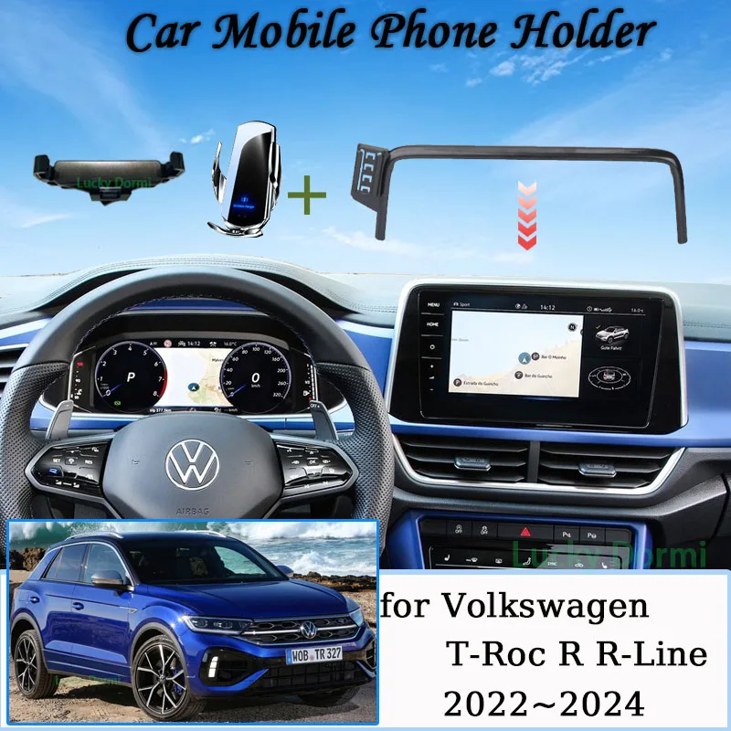 Car Mount for Volkswagen T-Roc R VW T-Roc R-Line 2022~2024 8" Screen Phone Holder Wireless Charging Phone Stand Car Accessories
Car Mount for Volkswagen T-Roc R VW T-Roc R-Line 2022~2024 8" Screen Phone Holder Wireless Charging Phone Stand Car Accessories