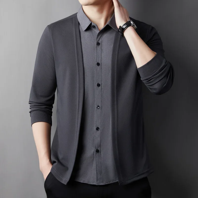 Men's Cardigan, Fake Two Shirts, Jacket, Fake Two Items, 2024 Autumn Bestseller, Fake Two Items, New Cardigan Shirt
Men's Cardigan, Fake Two Shirts, Jacket, Fake Two Items, 2024 Autumn Bestseller, Fake Two Items, New Cardigan Shirt