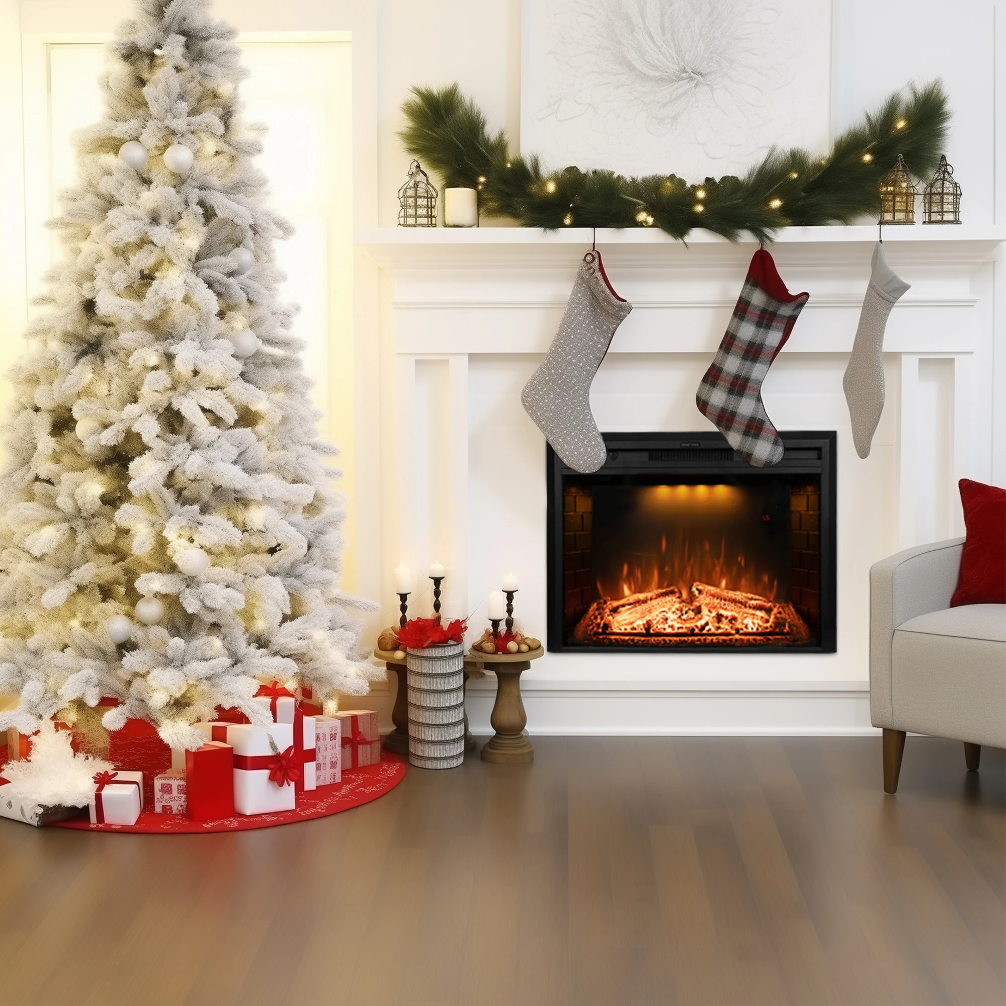 Dreamflame High Quality 25 Inch Indoor Electric Fireplace Insert1500W Remote Control Fireplace Heater 3 Top Decor LED Light
Dreamflame High Quality 25 Inch Indoor Electric Fireplace Insert1500W Remote Control Fireplace Heater 3 Top Decor LED Light