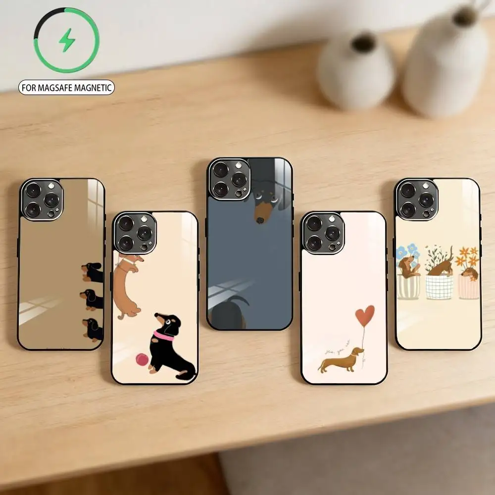C-Cute Dachshund Phone Case For iPhone17,16,15,14,13,12,11 Plus,Pro Max Magnetic For Magsafe Wireless Charging
C-Cute Dachshund Phone Case For iPhone17,16,15,14,13,12,11 Plus,Pro Max Magnetic For Magsafe Wireless Charging