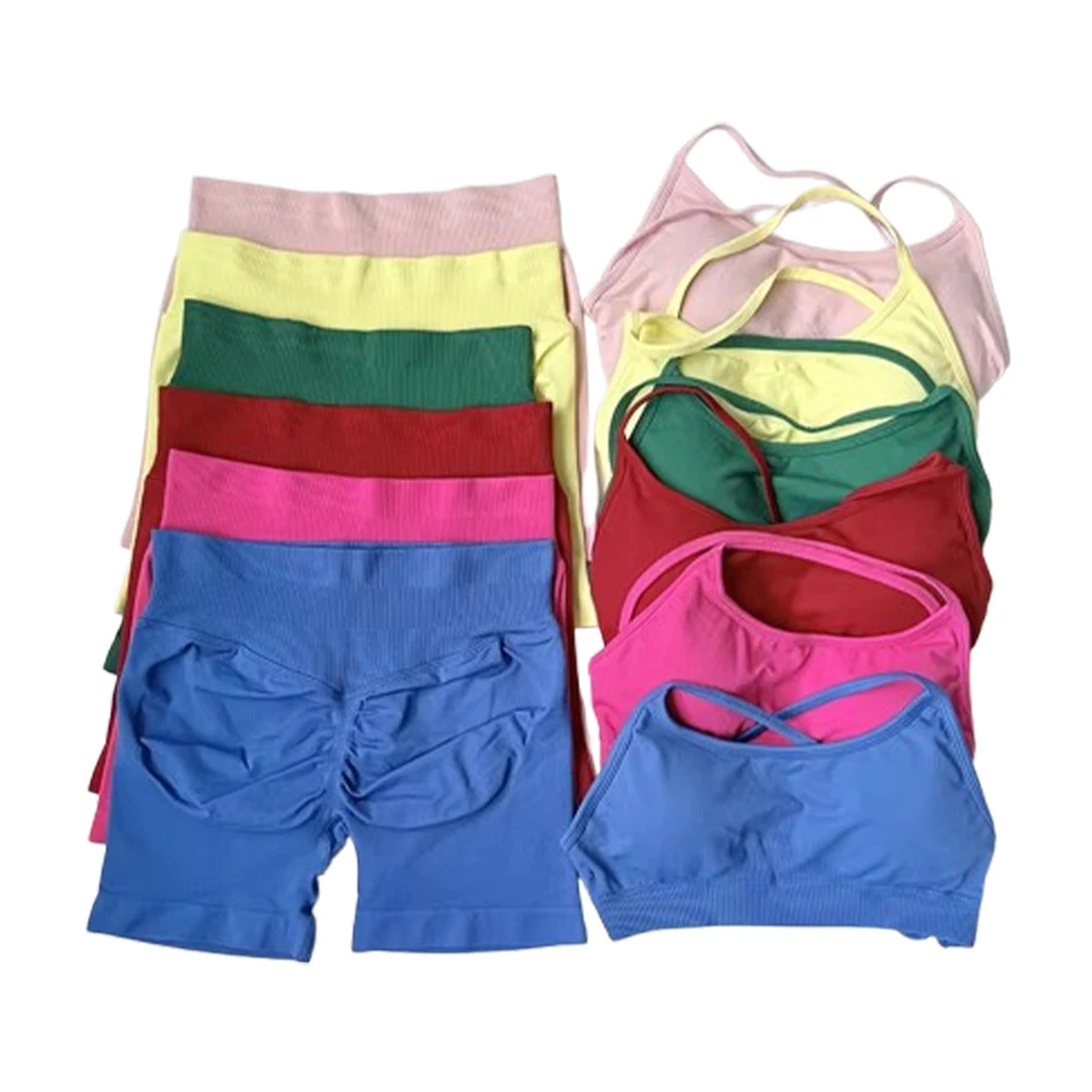 Women's Solid Color Fitness Suit Cross Back Sports Bra Sports Wear Women's Fitness Wear Training Running Sportswear
Women's Solid Color Fitness Suit Cross Back Sports Bra Sports Wear Women's Fitness Wear Training Running Sportswear