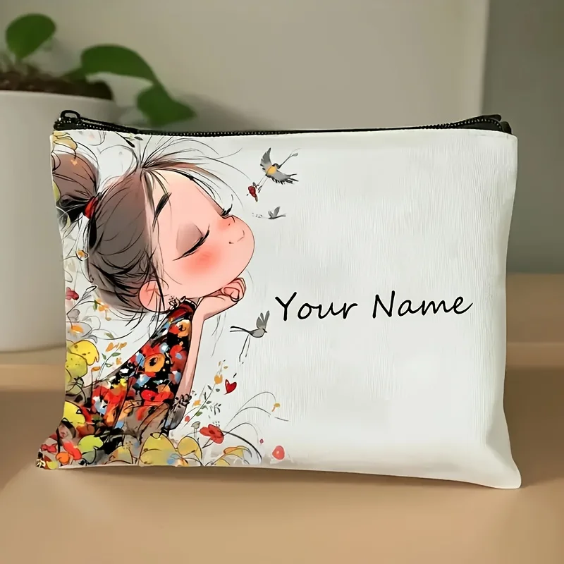 Customizable Vintage Cute Girl Pattern Makeup Bag Cosmetic Pouch Travel Makeup Bags Handbag Toiletry Bags Pen Case Gift Women
Customizable Vintage Cute Girl Pattern Makeup Bag Cosmetic Pouch Travel Makeup Bags Handbag Toiletry Bags Pen Case Gift Women