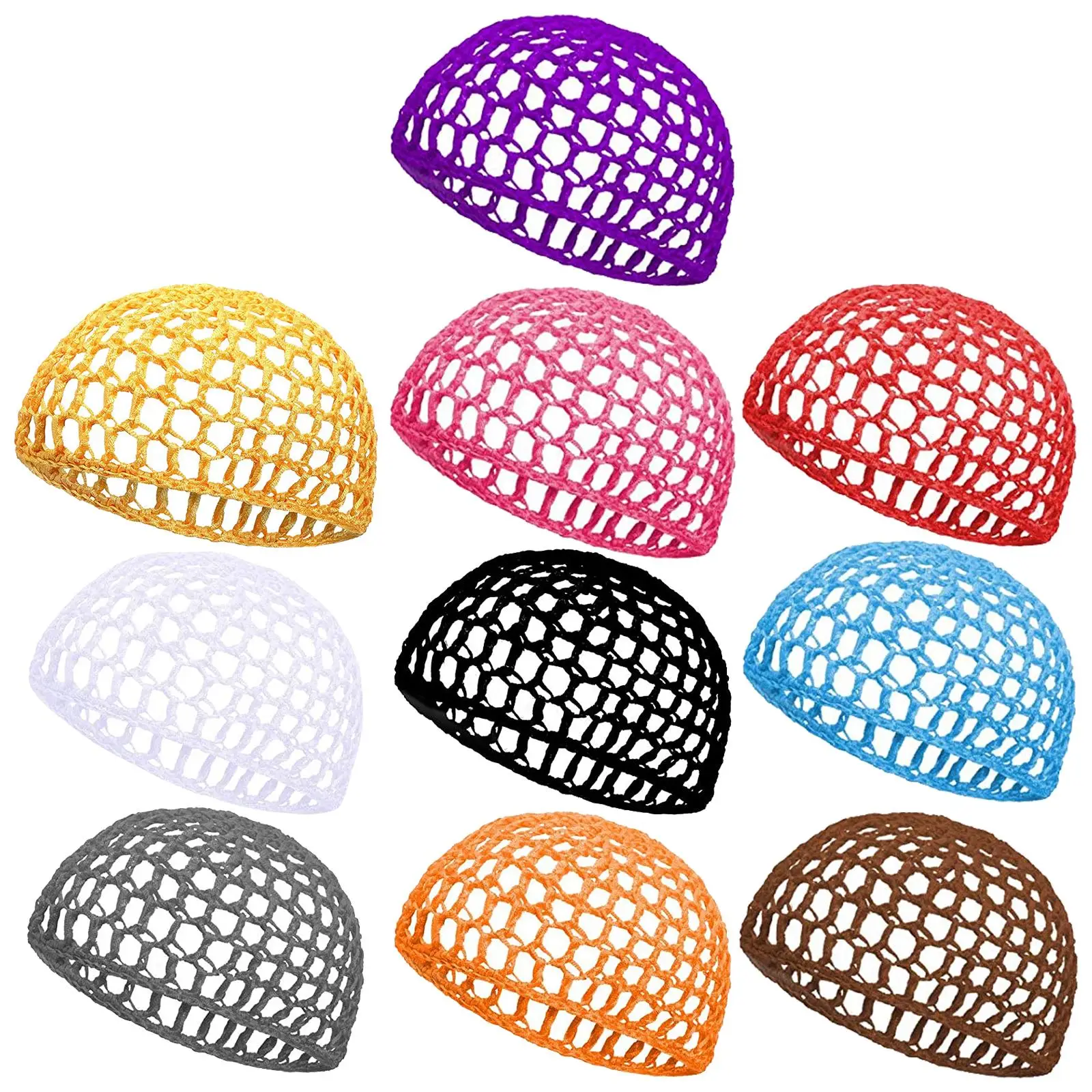 10 Pcs Hand Crocheted Sleep Hats Mesh Hair Nets Women Foldable Travel Sized Bun Covers Colored Hairnets
10 Pcs Hand Crocheted Sleep Hats Mesh Hair Nets Women Foldable Travel Sized Bun Covers Colored Hairnets
