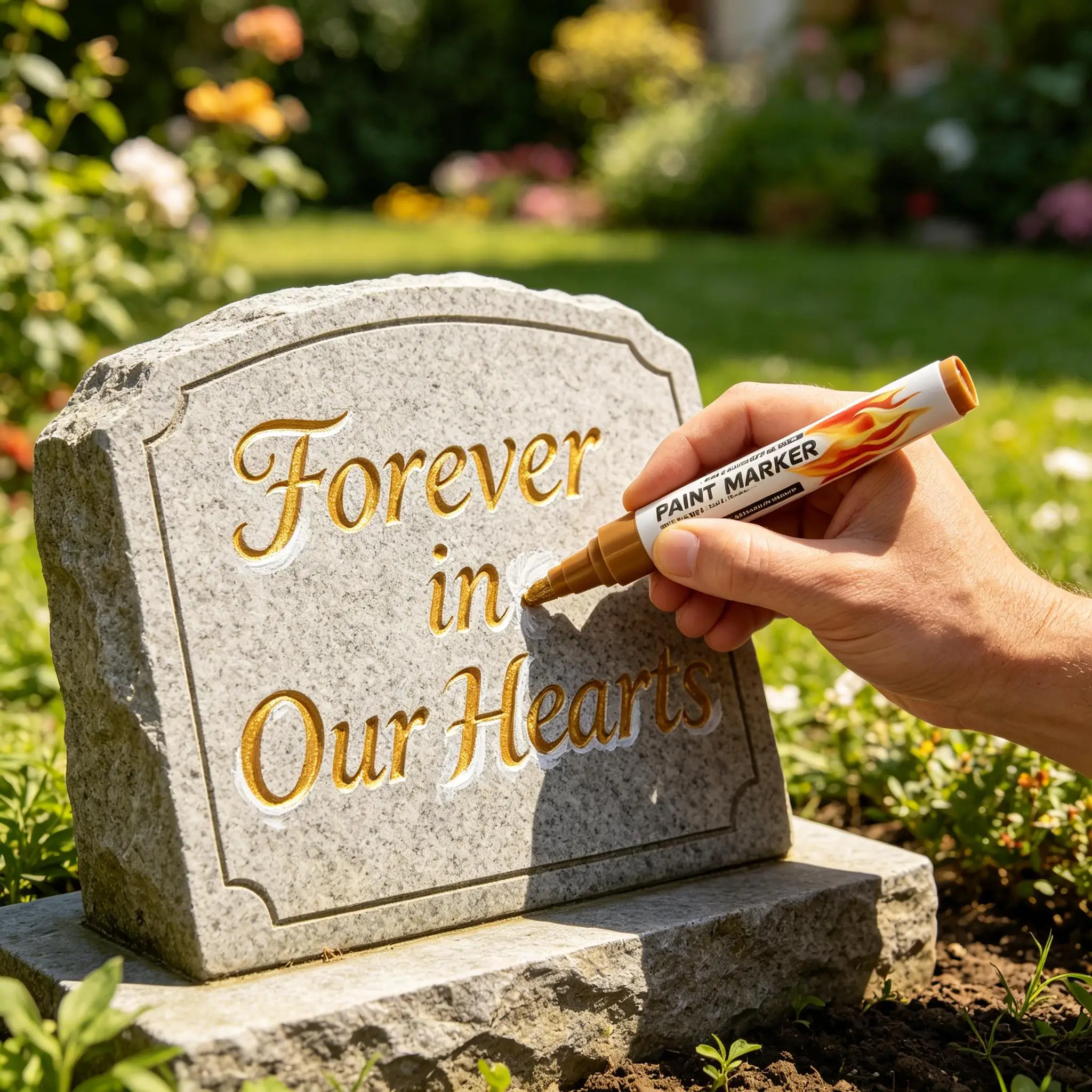 fresh morial Grave Stone Restoration Paint Marker Waterproof Permanent Ink Fix Renew Faded Tombstone Carved BHL1005
fresh morial Grave Stone Restoration Paint Marker Waterproof Permanent Ink Fix Renew Faded Tombstone Carved BHL1005
