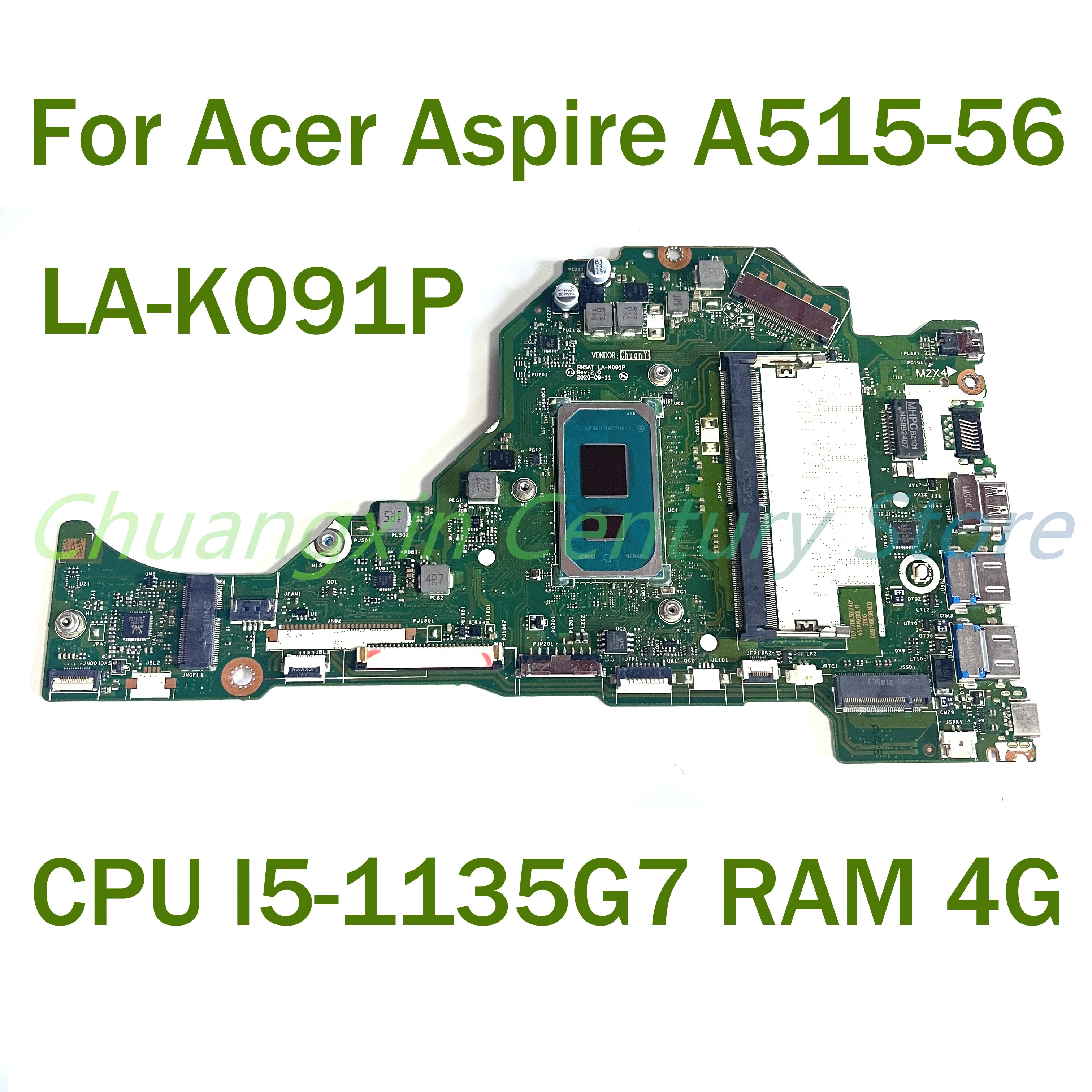 Материнская плата для ноутбука Acer Aspire A515-56 с процессором I5-1135G 7 RAM 4G 100% протестирована Полная работа
Материнская плата для ноутбука Acer Aspire A515-56 с процессором I5-1135G 7 RAM 4G 100% протестирована Полная работа