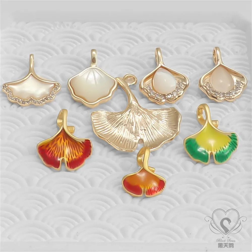 1pcs 14k Gold Color Oil Inlaid Zircon Bright Shell Skirt Fan-shaped Apricot Leaf Pendant Diy Jewelry Necklace Charm Accessories
1pcs 14k Gold Color Oil Inlaid Zircon Bright Shell Skirt Fan-shaped Apricot Leaf Pendant Diy Jewelry Necklace Charm Accessories