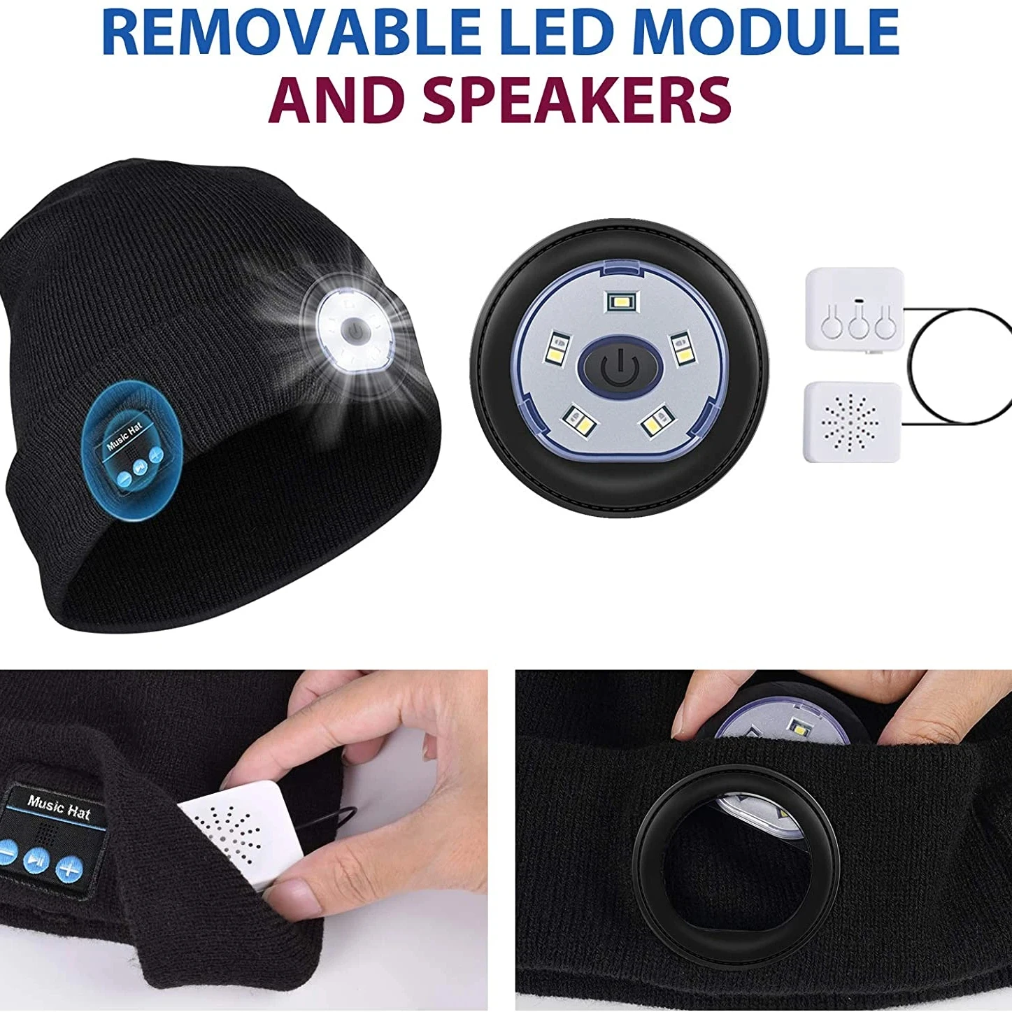Music Cap Wireless Music Bluetooth 5.0 Headphone Beanie Hat With LED Light HD Stereo Speakers Handfree Headset Call MIC
Music Cap Wireless Music Bluetooth 5.0 Headphone Beanie Hat With LED Light HD Stereo Speakers Handfree Headset Call MIC