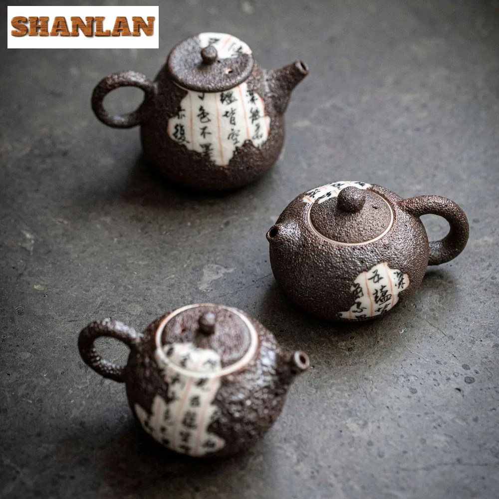Handmade Zhiye Burning Teapot Aesthetic Fragments of The Book of Songs Pot Tea Making Kettle Tea Services Accessories Collection
Handmade Zhiye Burning Teapot Aesthetic Fragments of The Book of Songs Pot Tea Making Kettle Tea Services Accessories Collection