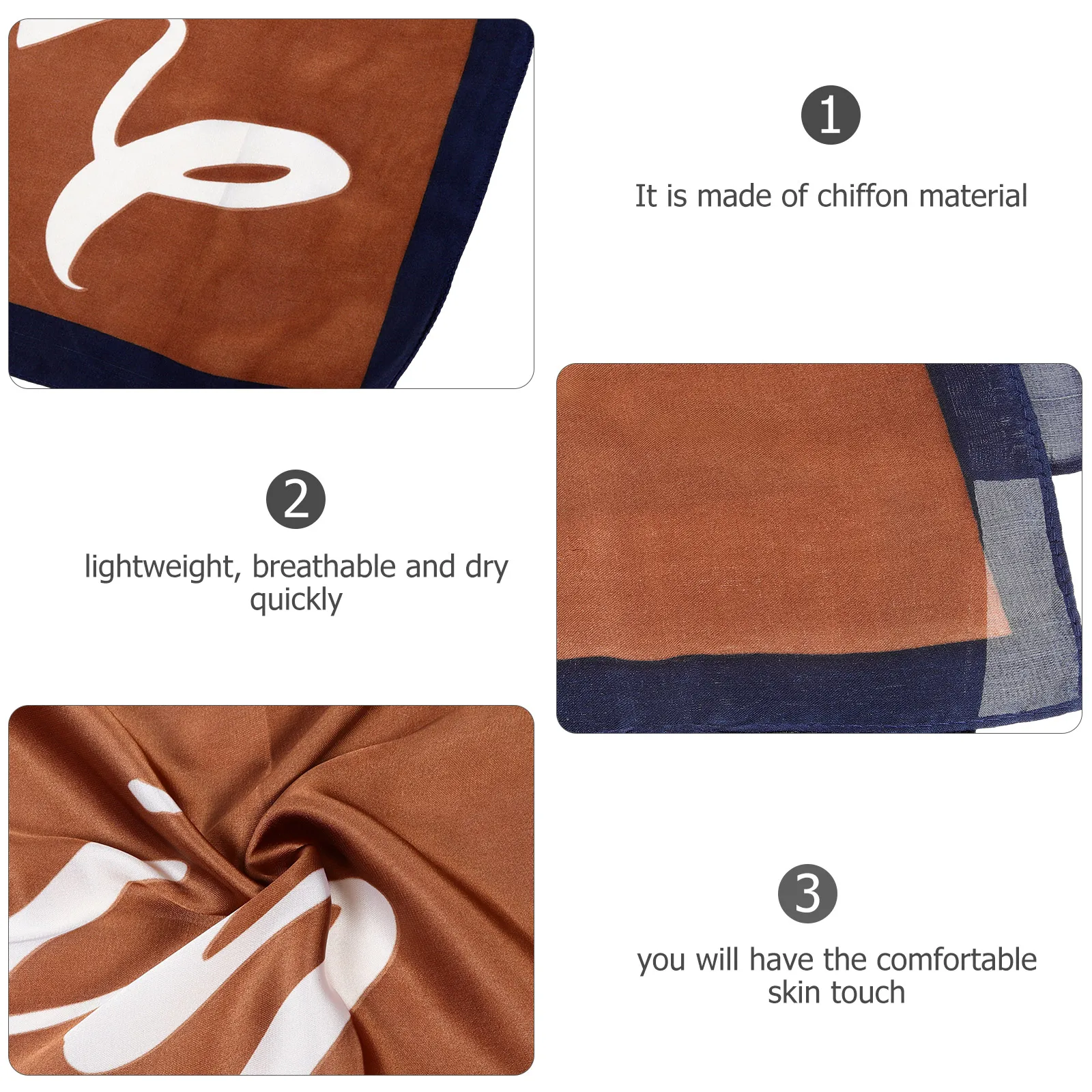 Scarf Khaki Chiffon Japanese and Korean Sweet Woman Dots Small Clothes Decorative Breathable
Scarf Khaki Chiffon Japanese and Korean Sweet Woman Dots Small Clothes Decorative Breathable