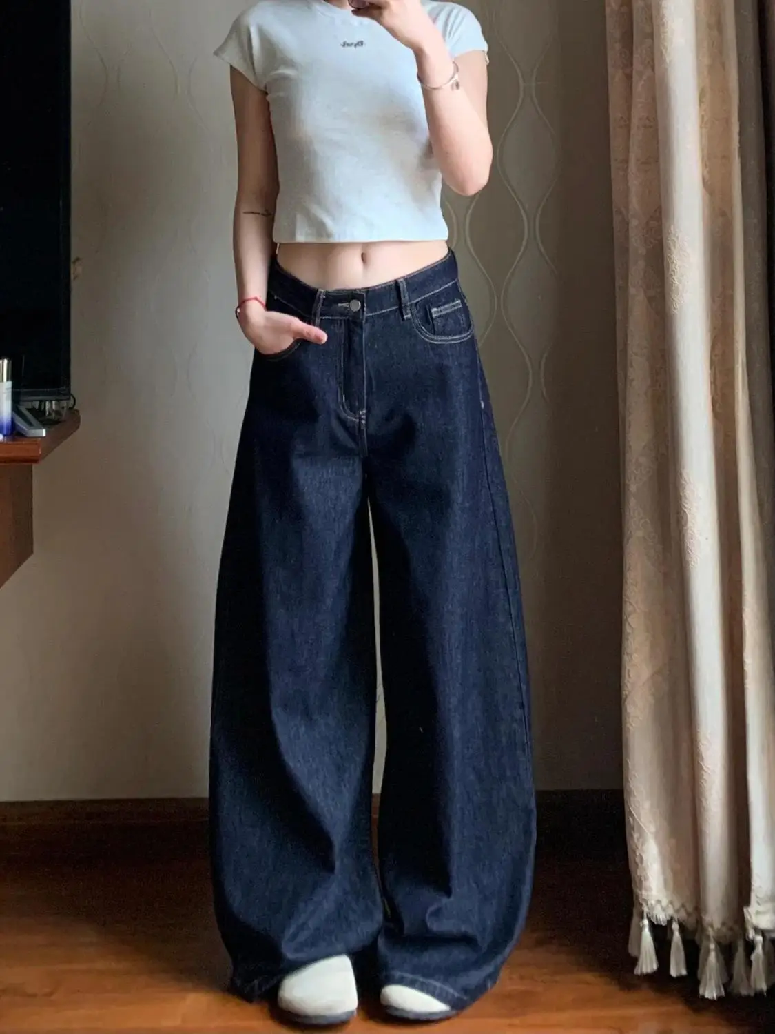 Harajuku Fashion Korean Popular Clothes Women's Denim Pants Bootcut Jeans Y2k Baggy American Vintage Pant Woman Clothing 2000s
Harajuku Fashion Korean Popular Clothes Women's Denim Pants Bootcut Jeans Y2k Baggy American Vintage Pant Woman Clothing 2000s