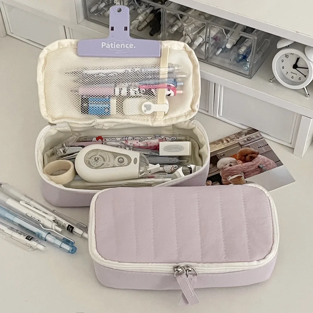 Cotton Large-capacity Stationery Storage Bag Multi-function Candy Color Pencil Pouch Desktop Organizer Soft Pencil Case Office
Cotton Large-capacity Stationery Storage Bag Multi-function Candy Color Pencil Pouch Desktop Organizer Soft Pencil Case Office