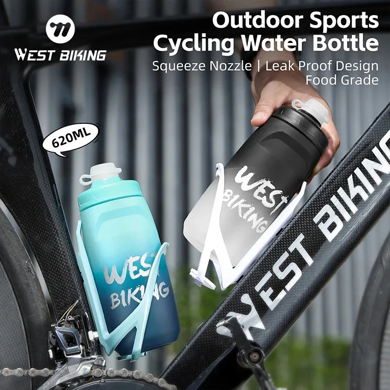 WEST BIKING красочная градиентная Спортивная бутылка для воды для велоспорта на открытом воздухе, портативная велосипедная чашка 620 мл, мягкий Сжимаемый чайник С Пылезащитным чехлом
WEST BIKING красочная градиентная Спортивная бутылка для воды для велоспорта на открытом воздухе, портативная велосипедная чашка 620 мл, мягкий Сжимаемый чайник С Пылезащитным чехлом