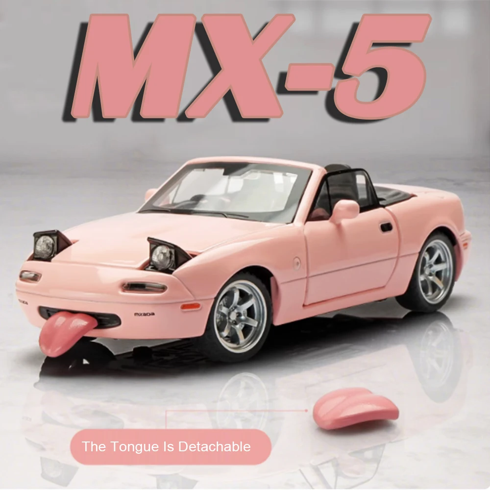 1:32 Mazda MX-5 RX-7 Miniature Model Toy Sports Car Alloy Diecast Sound Light Doors Opened Pull Back Supercar Toys for Kids Gift
1:32 Mazda MX-5 RX-7 Miniature Model Toy Sports Car Alloy Diecast Sound Light Doors Opened Pull Back Supercar Toys for Kids Gift