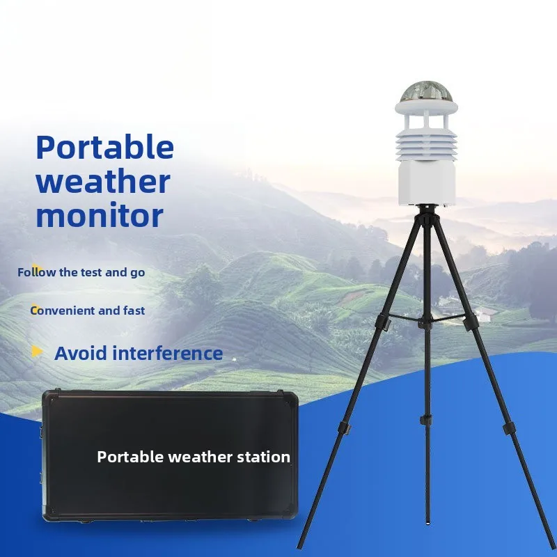 Portable weather station Small automatic monitoring station Wind speed anemometer Multi-element portable observer
Portable weather station Small automatic monitoring station Wind speed anemometer Multi-element portable observer