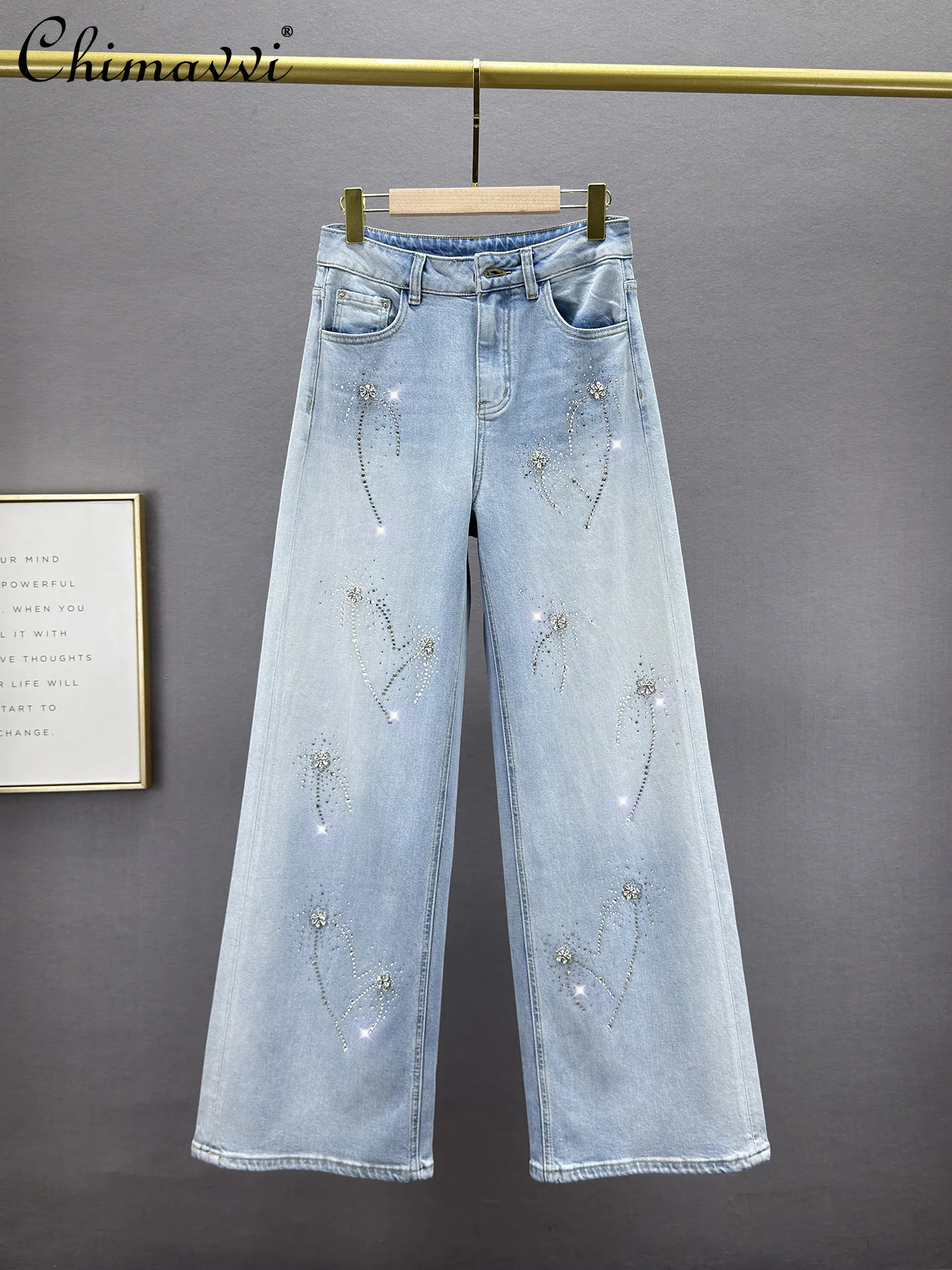 Heavy Diamond Jeans Loose Pants Women's 2026 Spring Summer New Fashion High Waist Loose Slimming European Ladies Mop Pants
Heavy Diamond Jeans Loose Pants Women's 2026 Spring Summer New Fashion High Waist Loose Slimming European Ladies Mop Pants