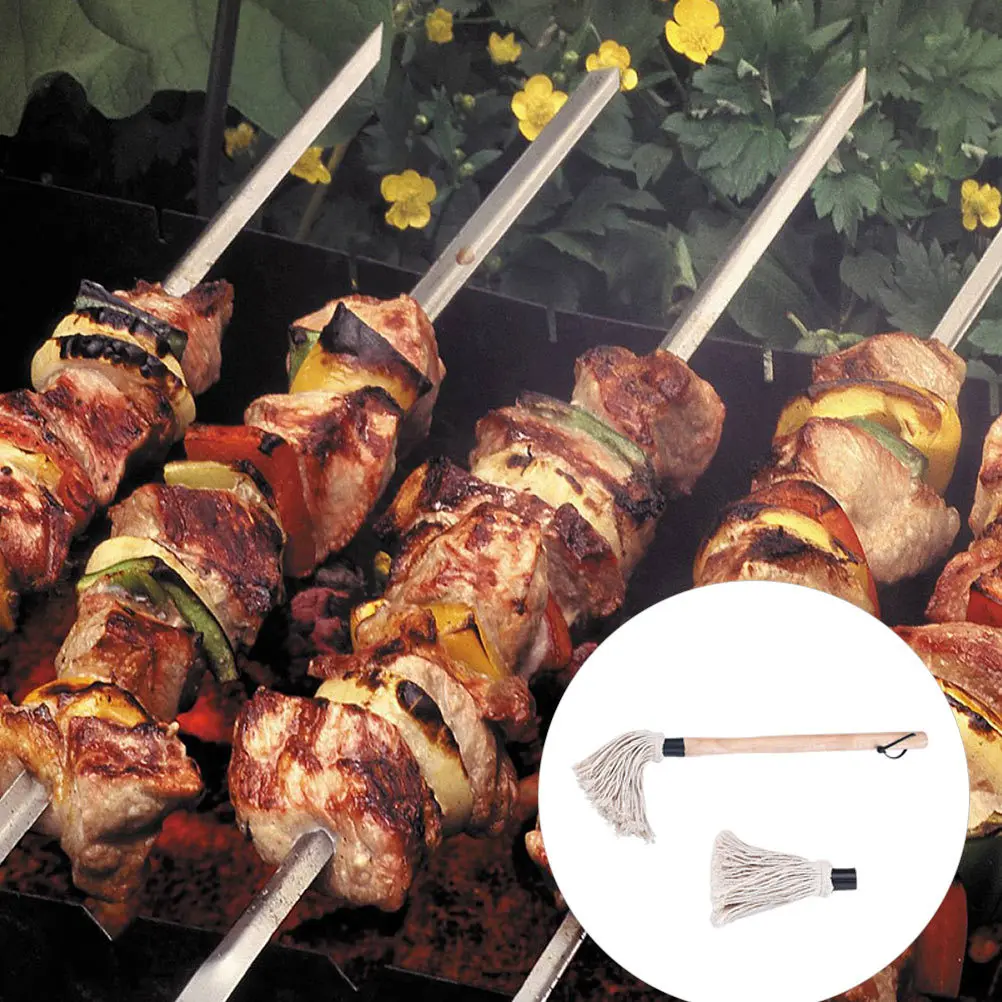 1Set Kitchen Bbq Oil Brush Double Heads Cotton Yarn Odorless Environment Friendly for Baking Grilling Frying Steak Barbecue
1Set Kitchen Bbq Oil Brush Double Heads Cotton Yarn Odorless Environment Friendly for Baking Grilling Frying Steak Barbecue