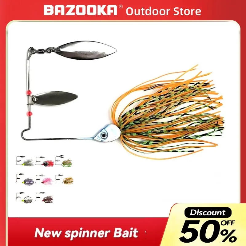 Bazooka Spinner Bait Rotate Sequin Fishing Lure Pesca Acesssories Artificial Wobblers Camping Peche Shore Winter Fake Bait
Bazooka Spinner Bait Rotate Sequin Fishing Lure Pesca Acesssories Artificial Wobblers Camping Peche Shore Winter Fake Bait