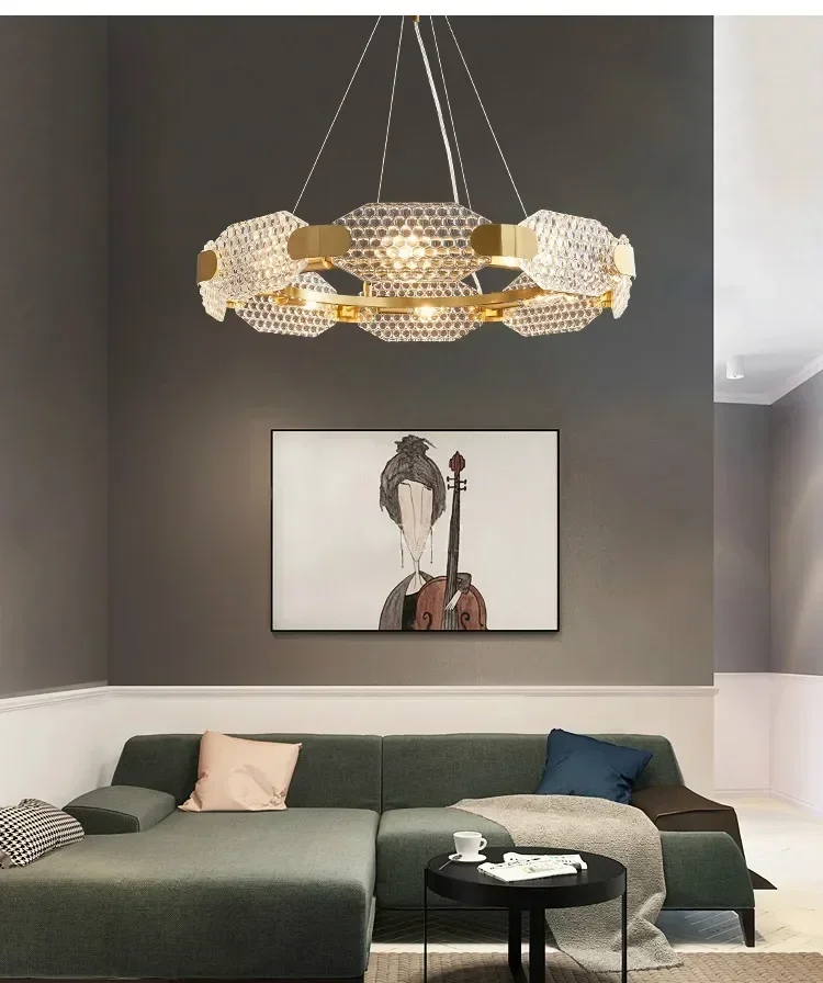 European Crystal Pendant Lights Living Room Lamp Bedroom Hall Model Room Dining Room Hotel Lamps Modern Light Luxury Lights
European Crystal Pendant Lights Living Room Lamp Bedroom Hall Model Room Dining Room Hotel Lamps Modern Light Luxury Lights