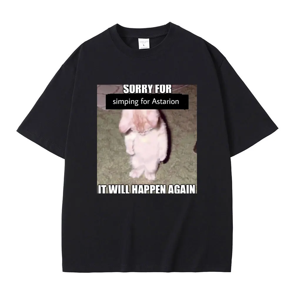 Sorry Simping for Astarion It Will Happen Again Funny El Gato Kitty Meme Print T-shirt Men Women Hot Game Baldurs Gate Tshirt
Sorry Simping for Astarion It Will Happen Again Funny El Gato Kitty Meme Print T-shirt Men Women Hot Game Baldurs Gate Tshirt
