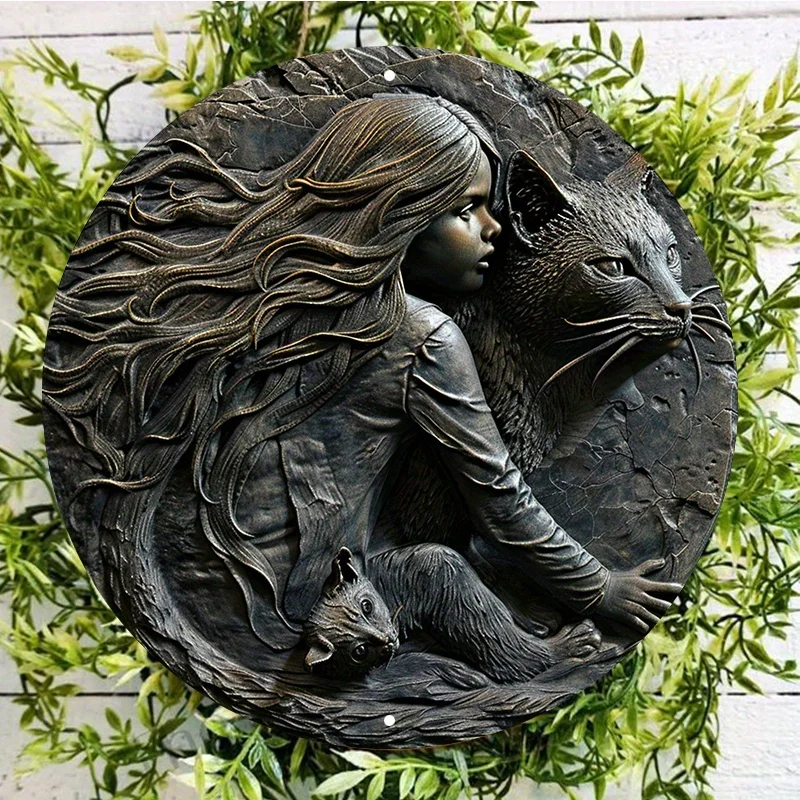 Charming Girls & Cats Round Aluminum Wall Sign, UV and Scratch Resistant, Outdoor and Indoor Decor, Wall Art, Home Decoration
Charming Girls & Cats Round Aluminum Wall Sign, UV and Scratch Resistant, Outdoor and Indoor Decor, Wall Art, Home Decoration