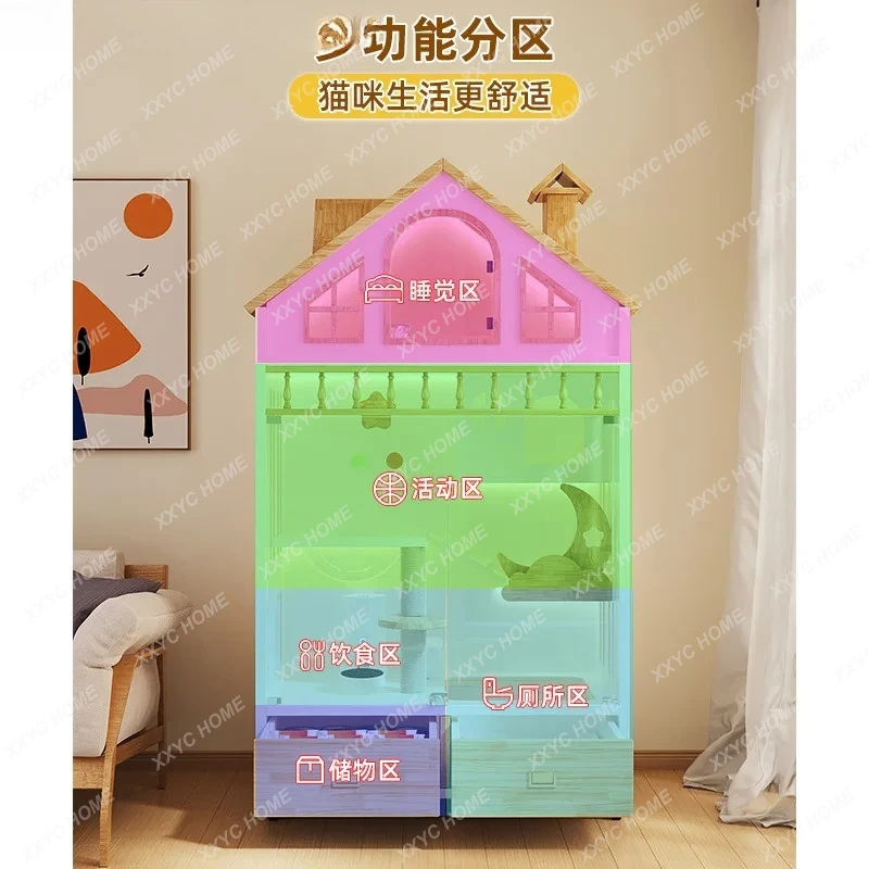 LCat villa pet cabinet cage household indoor nest house
LCat villa pet cabinet cage household indoor nest house