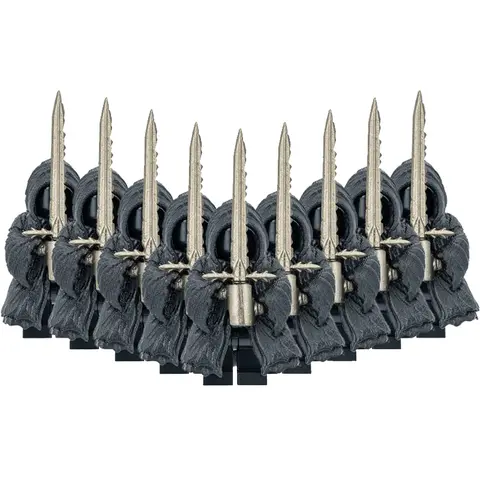 Figuras de ação lotr medievais ringwraith soldados piloto mont cavaleiros blocos de construção tijolos brinquedos para presentes do miúdo