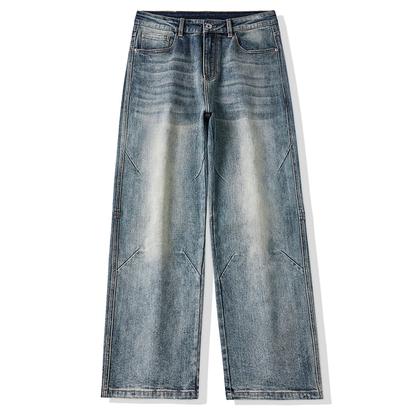 Baggy Jeans Men Wide Leg Pants Light Blue Loose Jeans Stretch Male Denim Pants Streetwear Fashion Pockets Patchwork 2025
Baggy Jeans Men Wide Leg Pants Light Blue Loose Jeans Stretch Male Denim Pants Streetwear Fashion Pockets Patchwork 2025