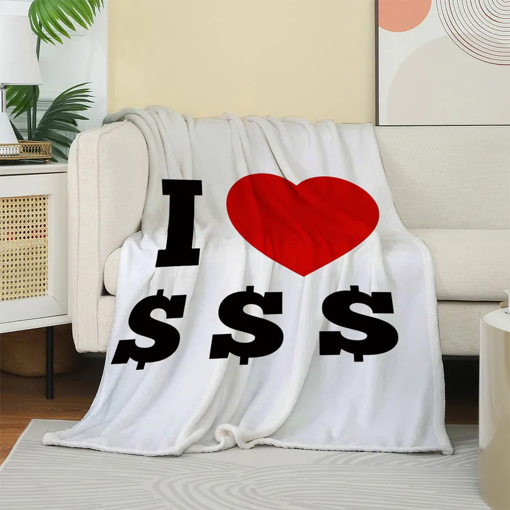 Одеяло с рисунком «I Love Money» в форме сердца и доллара, тема денег, фланелевое мягкое уютное теплое одеяло для дивана-кровати, домашний декор, подарок
Одеяло с рисунком «I Love Money» в форме сердца и доллара, тема денег, фланелевое мягкое уютное теплое одеяло для дивана-кровати, домашний декор, подарок