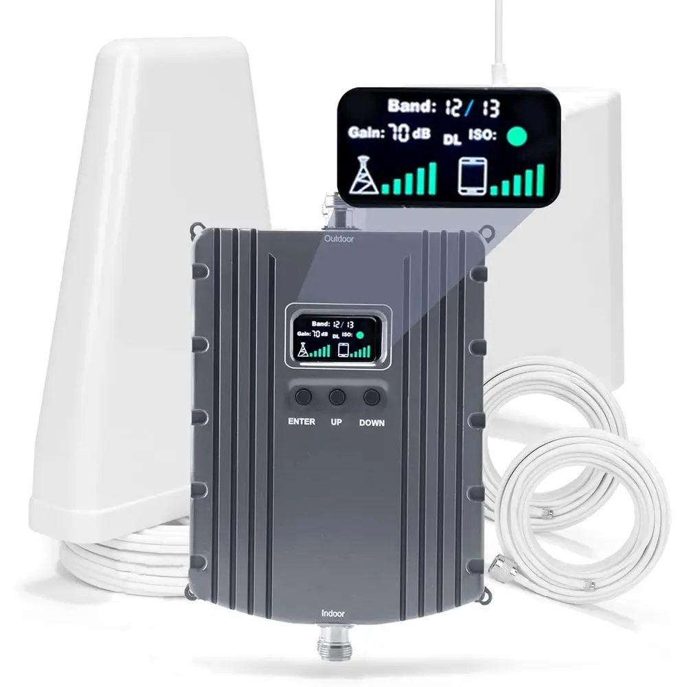 5500 Sq Ft Home Signal Booster, Supports 2G/3G/4G/5G, Compatible with All US Carriers, FCC Certified
5500 Sq Ft Home Signal Booster, Supports 2G/3G/4G/5G, Compatible with All US Carriers, FCC Certified