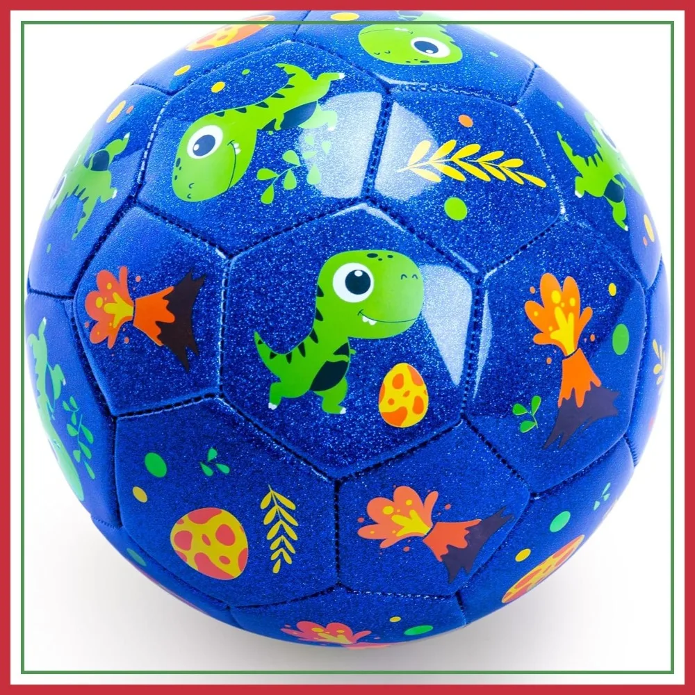 Toddler Soccer Ball Size 3, Dinosaur Blue Ball for Kids 2-8 with Pump and Mesh Bag
Toddler Soccer Ball Size 3, Dinosaur Blue Ball for Kids 2-8 with Pump and Mesh Bag
