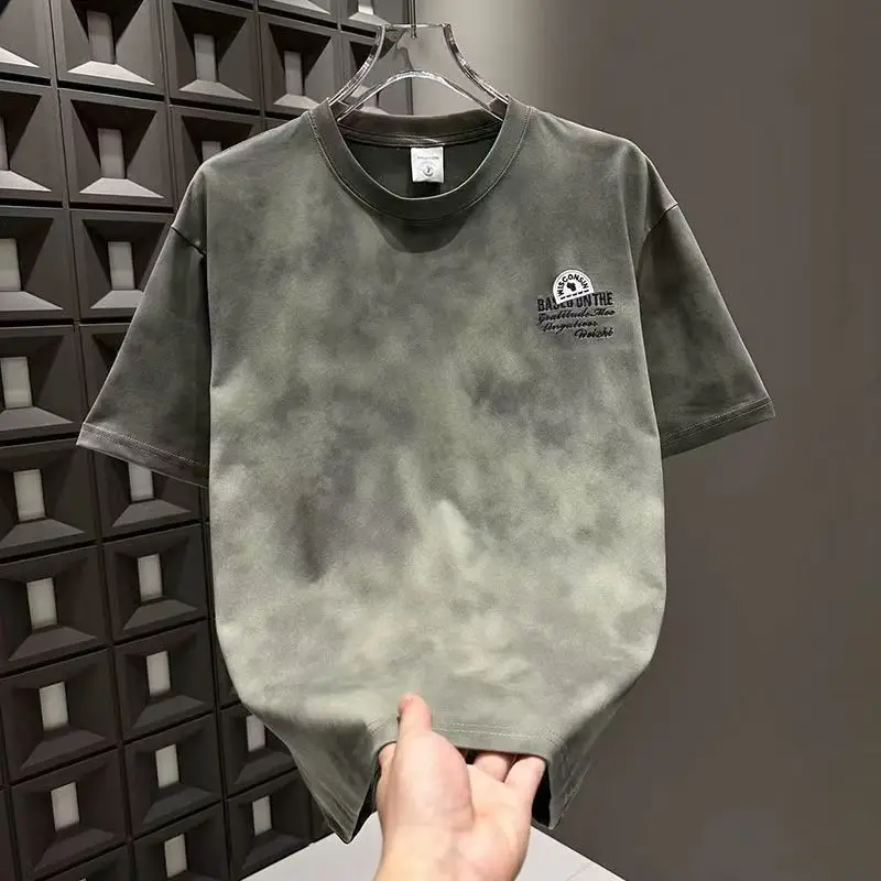 Fashion O-Neck Letter Embroidery Tie Dye T-Shirts Men's Clothing 2025 Summer New Loose All-match Tops Casual Tee Shirt
Fashion O-Neck Letter Embroidery Tie Dye T-Shirts Men's Clothing 2025 Summer New Loose All-match Tops Casual Tee Shirt