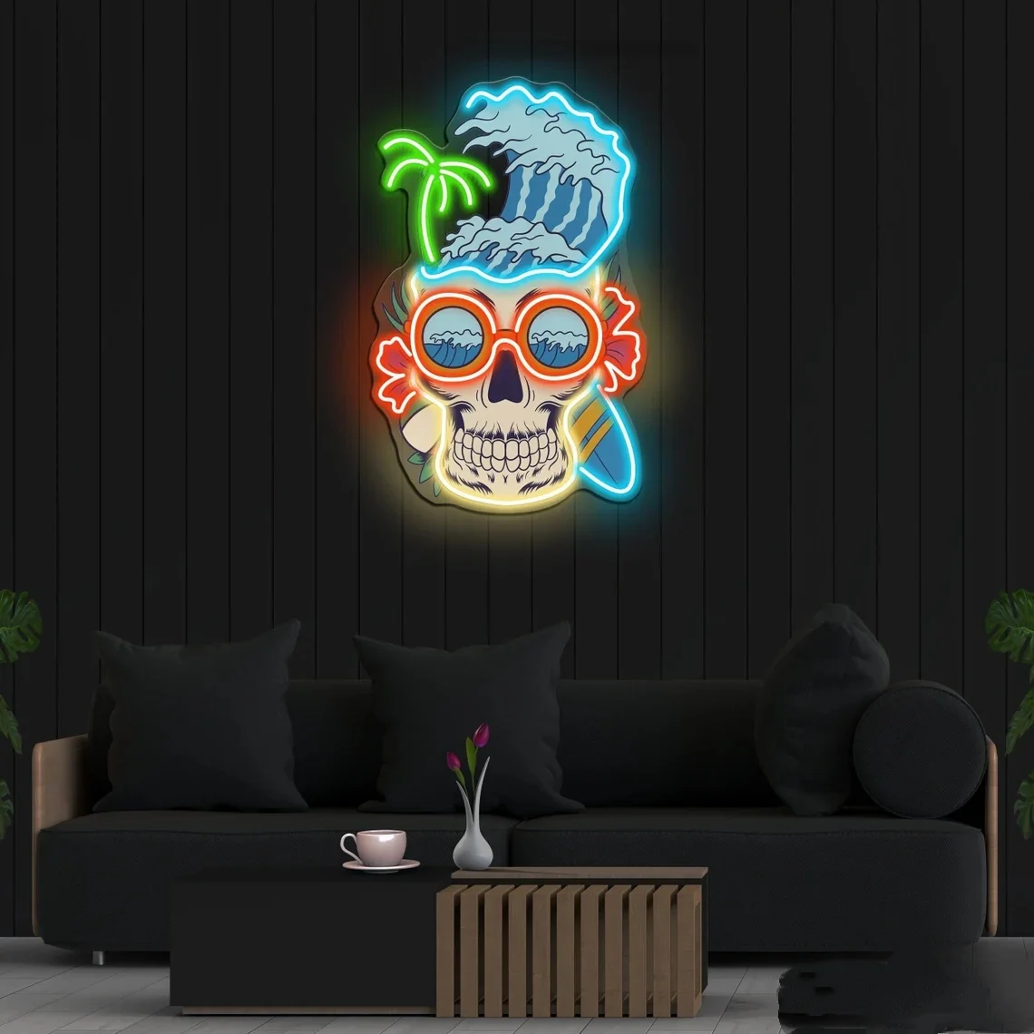 Skull Beach Neon Sign Pop Art Decor For Home Bedroom Living Room
Skull Beach Neon Sign Pop Art Decor For Home Bedroom Living Room