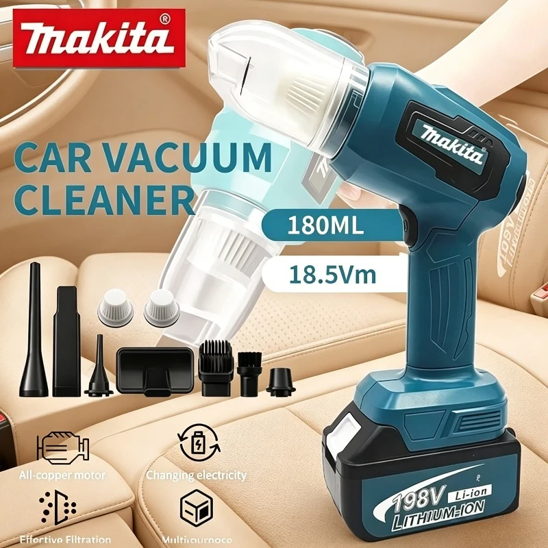 Makita Vacuum Cordless Mini Car Cleaner Multifunction Dust Collect Handheld Rechargeable Power Tools 18V Battery
Makita Vacuum Cordless Mini Car Cleaner Multifunction Dust Collect Handheld Rechargeable Power Tools 18V Battery