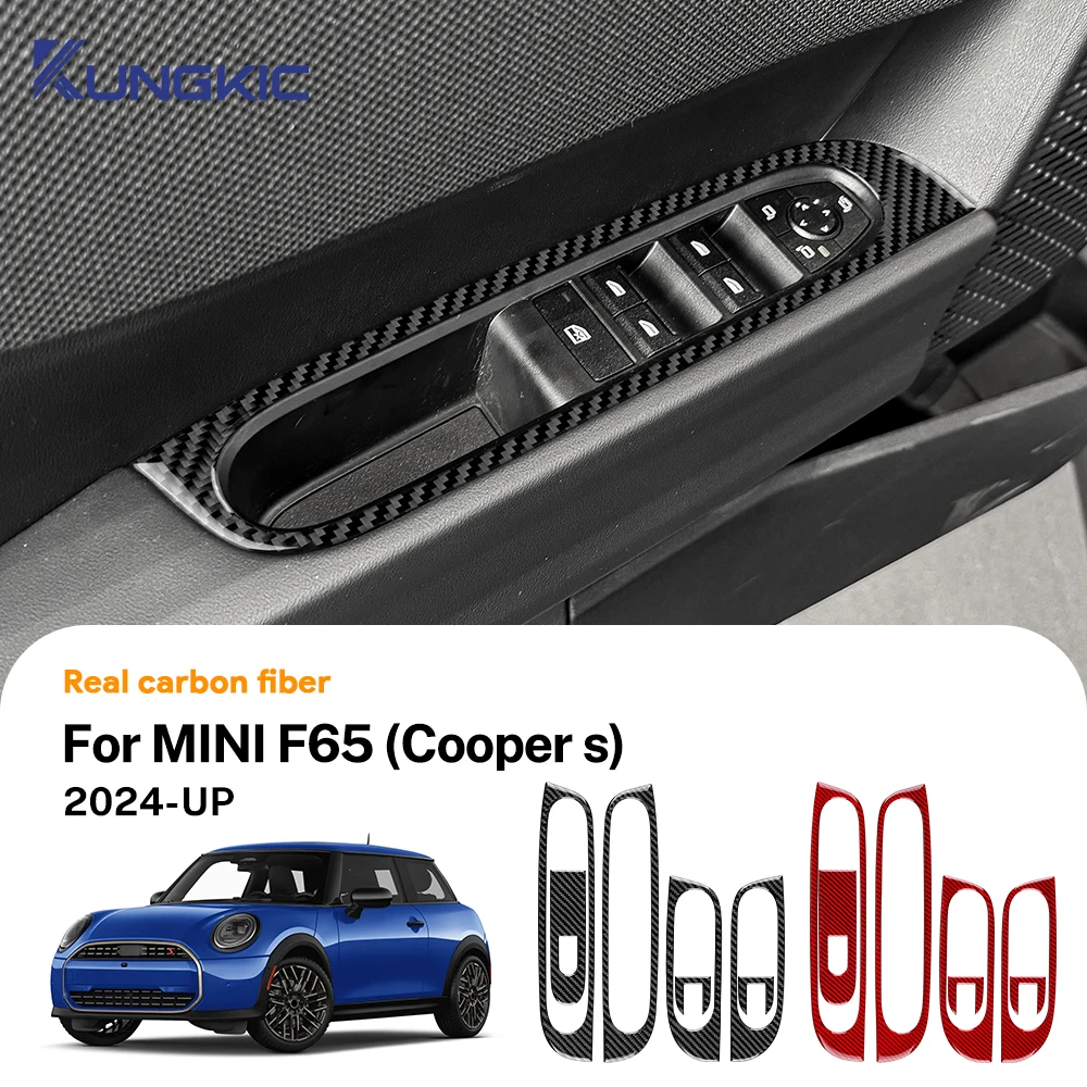 Для BMW Mini Cooper S 2024 2025 F65 F66 F67 настоящее мягкое углеродное волокно, переключатель окна двери автомобиля, кнопка подъема, панель, внутренние наклейки
Для BMW Mini Cooper S 2024 2025 F65 F66 F67 настоящее мягкое углеродное волокно, переключатель окна двери автомобиля, кнопка подъема, панель, внутренние наклейки