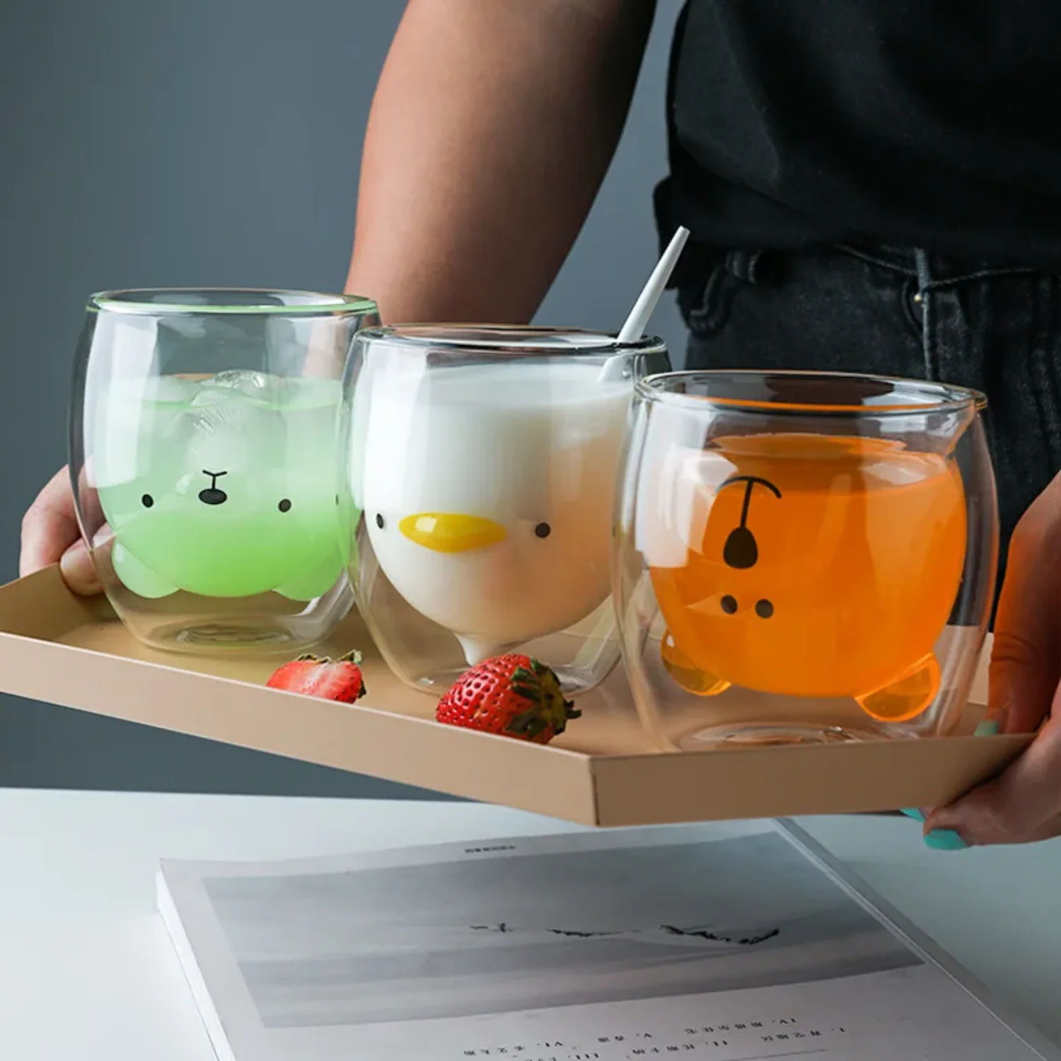 Creative Double Wall Glass Mug Cat Dog Animal Insulated Glass Cup Milk Coffee Cup Juice Cup Birthday Party Christmas Gift
Creative Double Wall Glass Mug Cat Dog Animal Insulated Glass Cup Milk Coffee Cup Juice Cup Birthday Party Christmas Gift