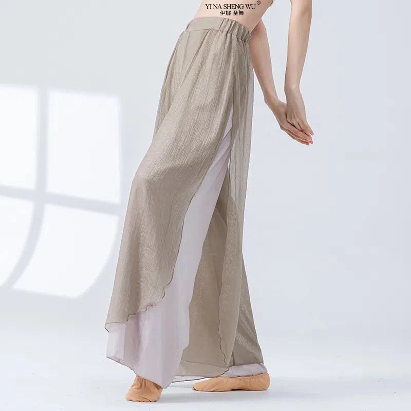 Summer Classical Dance Pants Women High Waist Loose Flowy Wide Leg Skirt Pants Modern Dance Training Wear For Adults Girls
Summer Classical Dance Pants Women High Waist Loose Flowy Wide Leg Skirt Pants Modern Dance Training Wear For Adults Girls