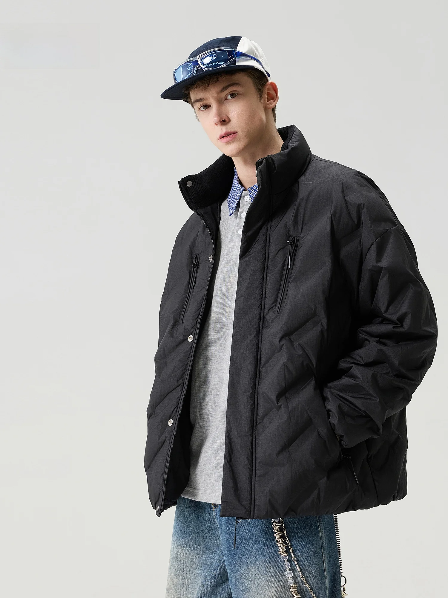 Men's down Jaet Stand Collar Du Feather Lightweight Warmth Outdoor Ci Casual Sle Zipper Decorated Anti-drill Fabric
Men's down Jaet Stand Collar Du Feather Lightweight Warmth Outdoor Ci Casual Sle Zipper Decorated Anti-drill Fabric