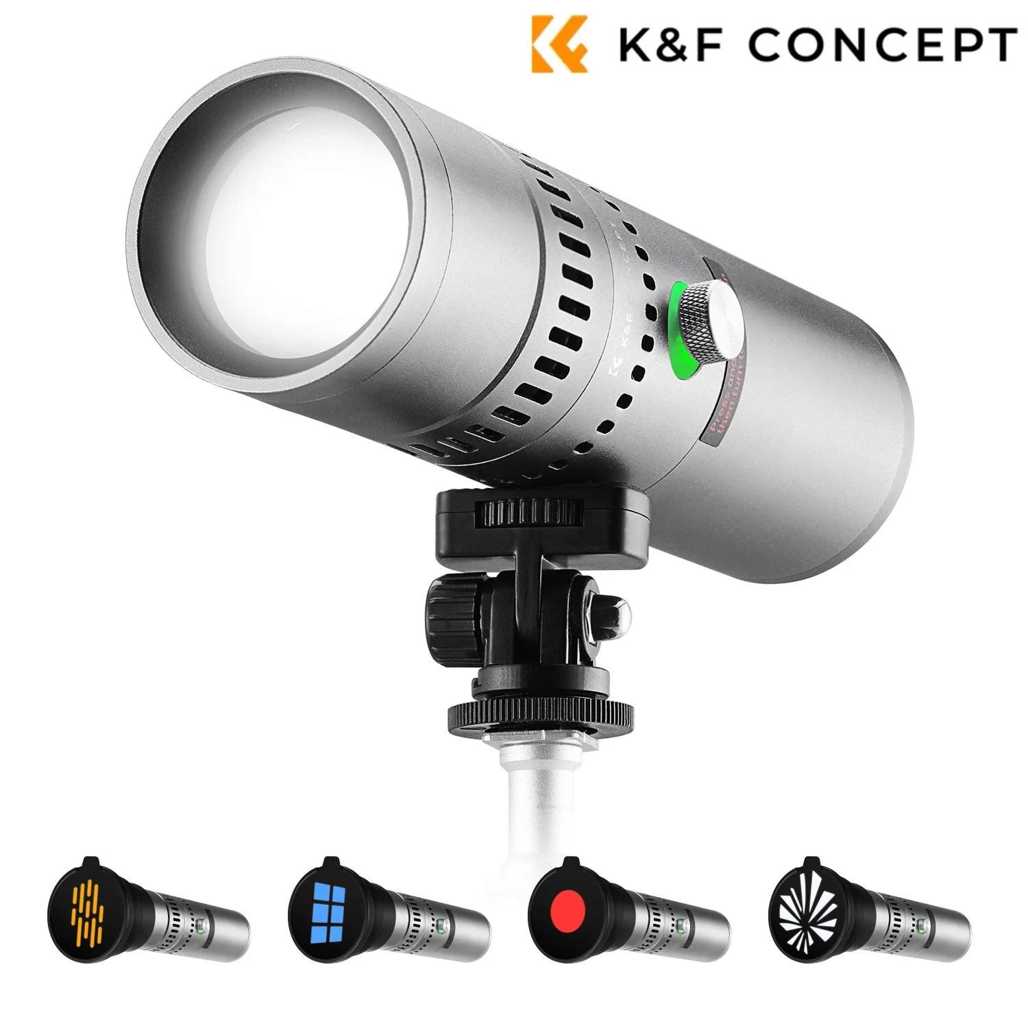 K&F CONCEPT SP25C 25W RGB Photography Flashlight with Mount Stand 20 Gobo 9000mAh Zoomable Video Spotlight 4000 Lux Studio Light
K&F CONCEPT SP25C 25W RGB Photography Flashlight with Mount Stand 20 Gobo 9000mAh Zoomable Video Spotlight 4000 Lux Studio Light