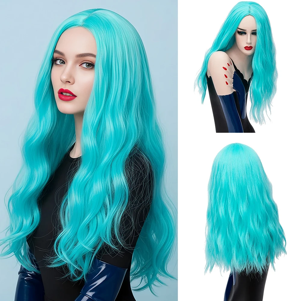 Длинный волнистый синий синтетический парик с челкой и разрезом по центру для женщин, для тематических вечеринок и в стиле готической лолиты, искусственные волосы
Длинный волнистый синий синтетический парик с челкой и разрезом по центру для женщин, для тематических вечеринок и в стиле готической лолиты, искусственные волосы