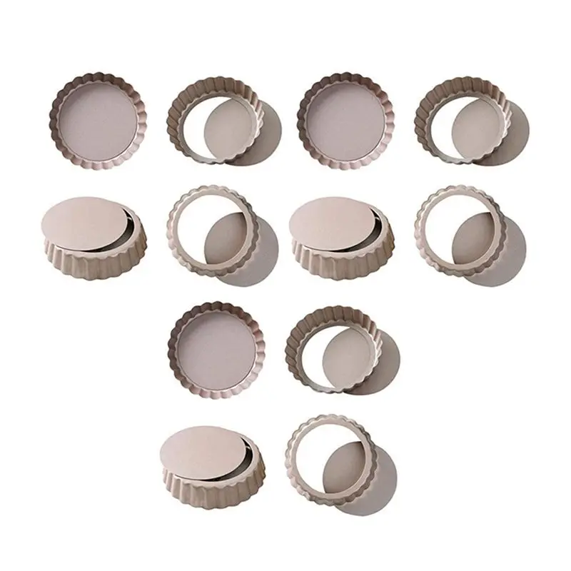 A01F-3X Tart Pan, 4 Inch Mini Quiche Pan Removable Bottom Non-Stick Tin, For Oven Baking Carbon Steel Gold Pie Pan.(4 Packs)
A01F-3X Tart Pan, 4 Inch Mini Quiche Pan Removable Bottom Non-Stick Tin, For Oven Baking Carbon Steel Gold Pie Pan.(4 Packs)