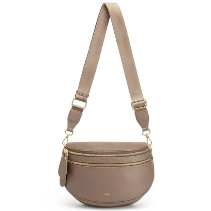 Crossbody Bag for Women: Leather Bum Bag in Khaki, Spacious Sling Purse with RFID Blocking
Crossbody Bag for Women: Leather Bum Bag in Khaki, Spacious Sling Purse with RFID Blocking