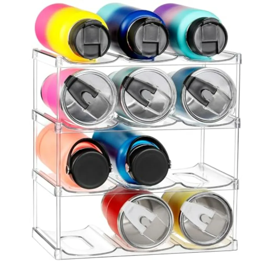 LARGER Compartment - Stackable Water Bottle Organizer Holder - for Stanley and Others' Large Tumbler - Clear Wine Rack, Cup Bot
LARGER Compartment - Stackable Water Bottle Organizer Holder - for Stanley and Others' Large Tumbler - Clear Wine Rack, Cup Bot