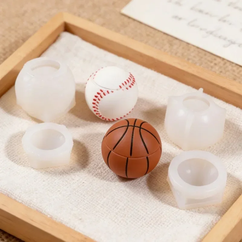 1Pc DIY Sports Ball Storage Jar Silicone Mold, Multi-purpose Gypsum Candle Cup Mold for Plaster Cement Succulent Pot Decor
1Pc DIY Sports Ball Storage Jar Silicone Mold, Multi-purpose Gypsum Candle Cup Mold for Plaster Cement Succulent Pot Decor