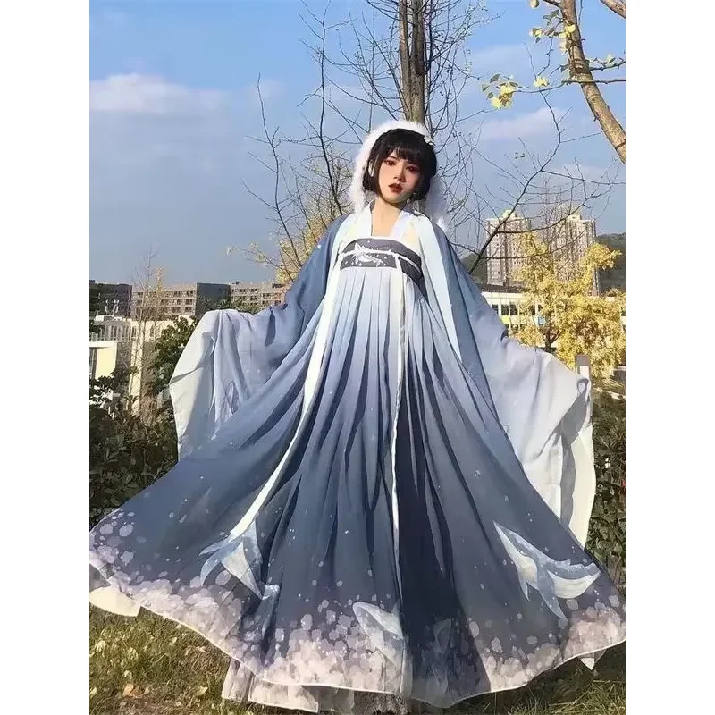 Hanfu-Capa de Invierno para mujer, abrigo cálido de espesor chino con capucha, ropa de Cosplay традиционный antigua
Hanfu-Capa de Invierno para mujer, abrigo cálido de espesor chino con capucha, ropa de Cosplay традиционный antigua