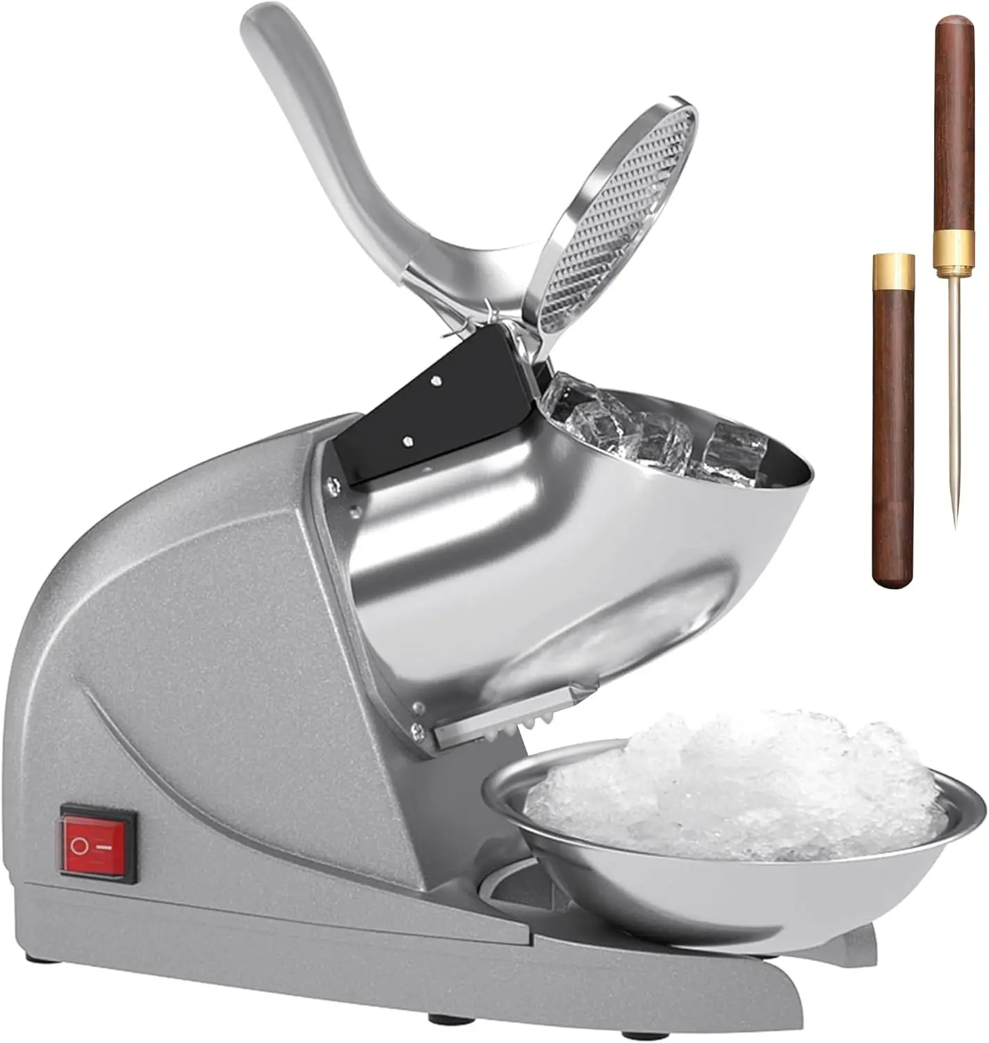 380W Ice Shaver Machine, 286 lb/hr, 3 Blade Electric Snow Cone Maker for Home & Commercial
380W Ice Shaver Machine, 286 lb/hr, 3 Blade Electric Snow Cone Maker for Home & Commercial