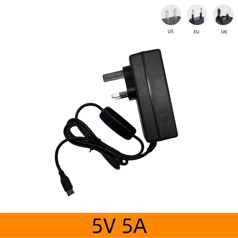 Raspberry Pi 5 5.1V 5A Power Supply PD 25W USB Type C Charger EU US UK Plug Power Adapter for Raspberry Pi 5/4B RPI 5
Raspberry Pi 5 5.1V 5A Power Supply PD 25W USB Type C Charger EU US UK Plug Power Adapter for Raspberry Pi 5/4B RPI 5