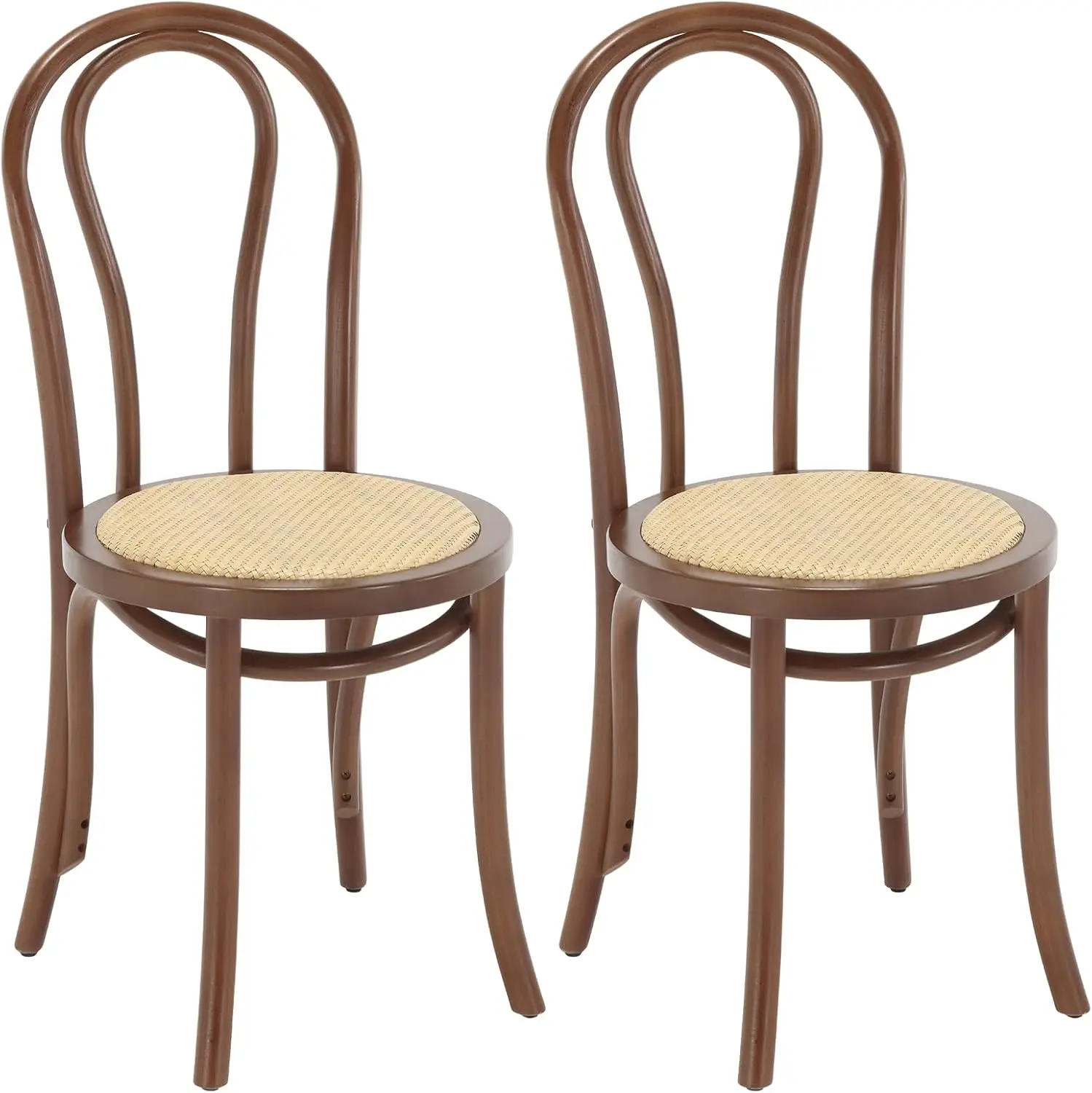 Vintage Dining Chairs Set of 2, Thonet Soild Wood Rattan Dining Room Chairs Armless French Country Kitchen Chairs Accent Chair f
Vintage Dining Chairs Set of 2, Thonet Soild Wood Rattan Dining Room Chairs Armless French Country Kitchen Chairs Accent Chair f