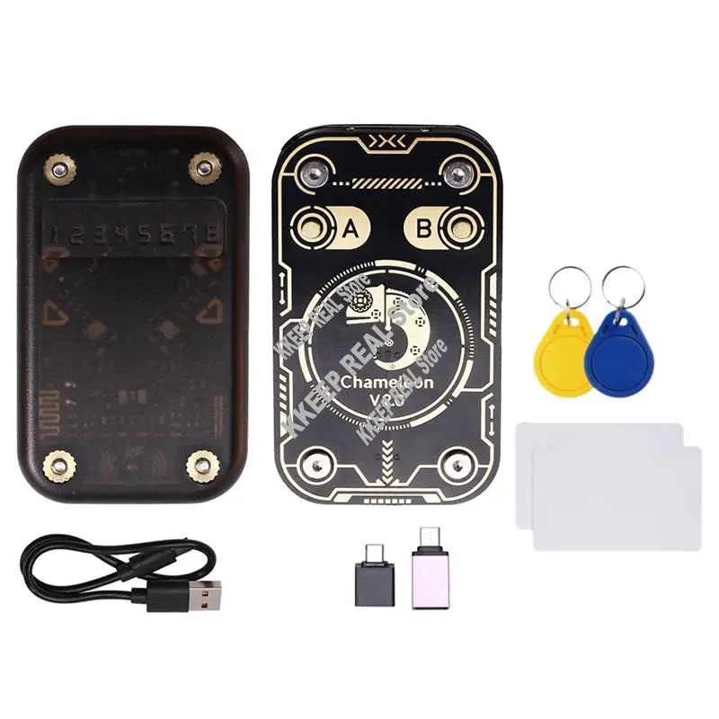 Chameleon V2.0 RFID Smart Chip Reader Emulator Chameleon Duplicator +2XUID Keychain/CUID Card 125K 13.56M Card Decode-VVNB
Chameleon V2.0 RFID Smart Chip Reader Emulator Chameleon Duplicator +2XUID Keychain/CUID Card 125K 13.56M Card Decode-VVNB