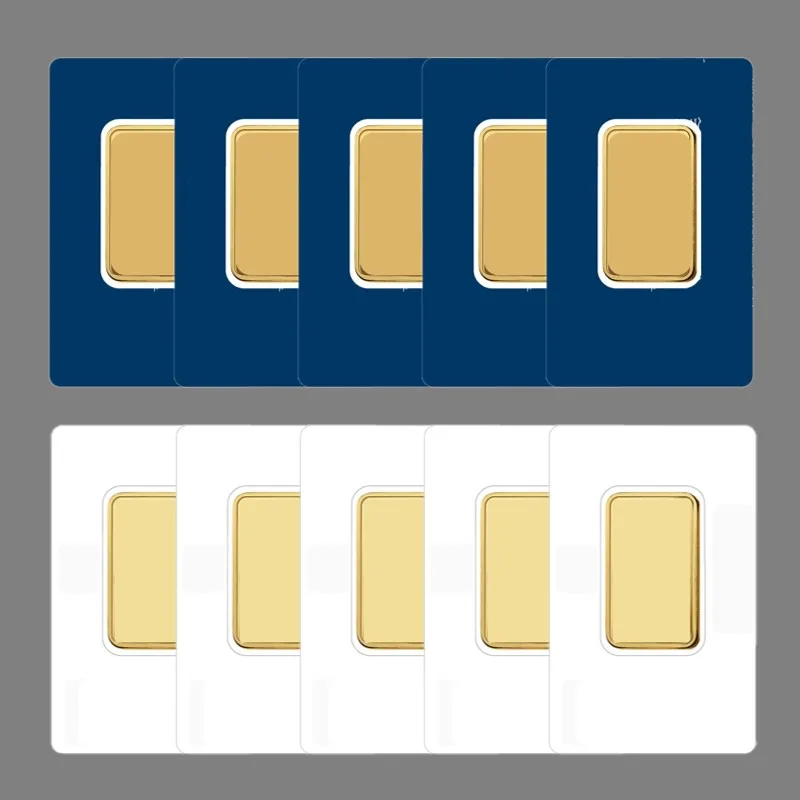 1oz/2.5g/5g/10g/20g/50g/100g Sealed Packing Copper Gold Bar 24k Gold Plated Bullion Bar with Different Serial Numbers
1oz/2.5g/5g/10g/20g/50g/100g Sealed Packing Copper Gold Bar 24k Gold Plated Bullion Bar with Different Serial Numbers