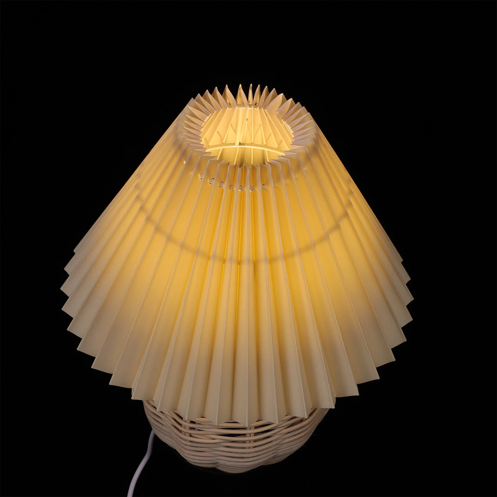Pleated Desk Vintage Night Light Pleated Desk Lamp Small Table Bedside Decor Atmosphere Lighting Home Wind Chime Style
Pleated Desk Vintage Night Light Pleated Desk Lamp Small Table Bedside Decor Atmosphere Lighting Home Wind Chime Style